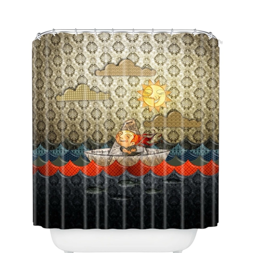 Jose Luis Guerrero Modern Shower Curtain by Deny Designs